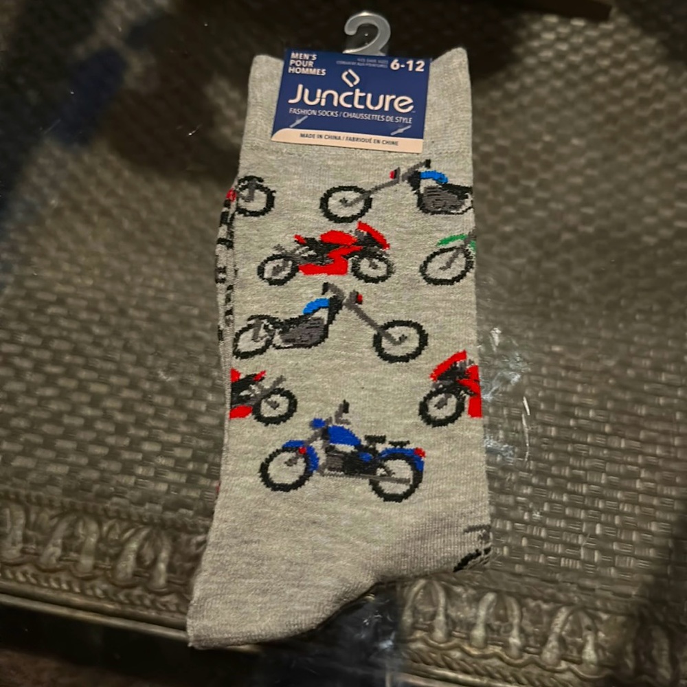 FREE W PURCHASE ⚠️Men’s Motorcycle Fashion Polyester tube socks
